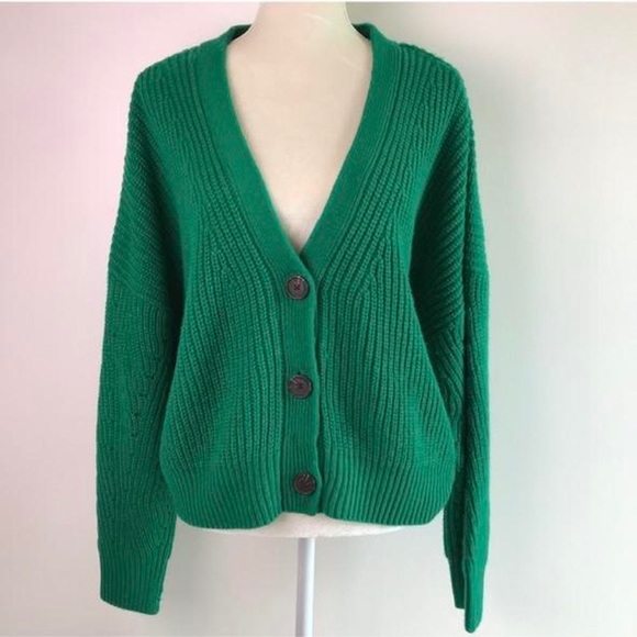 Pacsun Green Knit Cardigan - Picture 1 of 4